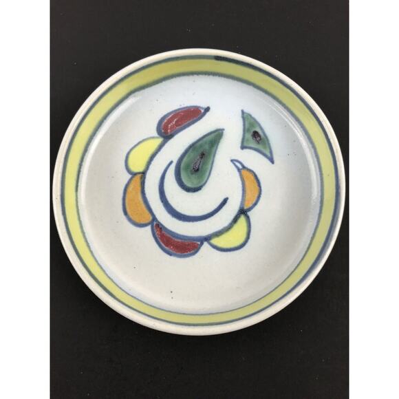 Vintage Buchan Stoneware Pottery Sutherland Coaster Trinket Scotland 4 1/8 - Picture 3 of 11